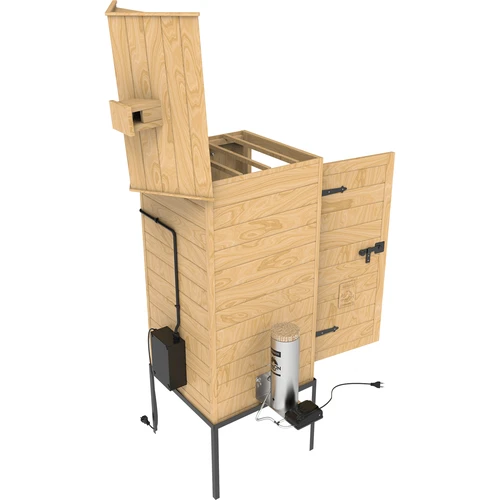 Rök 200 L dragON Larch E21 - av lärkträ, med elektrisk värmemodul och styrenhet - 6