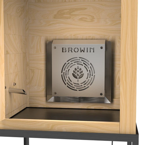 Rök 200 L dragON Larch E21 - av lärkträ, med elektrisk värmemodul och styrenhet - 10