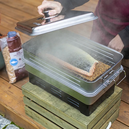 Rökflis för rökning/grillning, 50% ek + 50% al, 450 g, klass 8 - 12