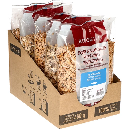 Rökflis för rökning/grillning, 50% ek + 50% al, 450 g, klass 8 - 2