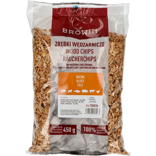 Rökflis för rökning/grillning, al, 450 g, klass 8