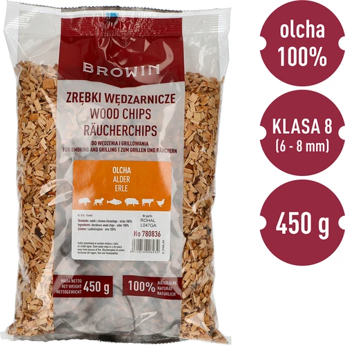 Rökflis för rökning/grillning, al, 450 g, klass 8 - 3
