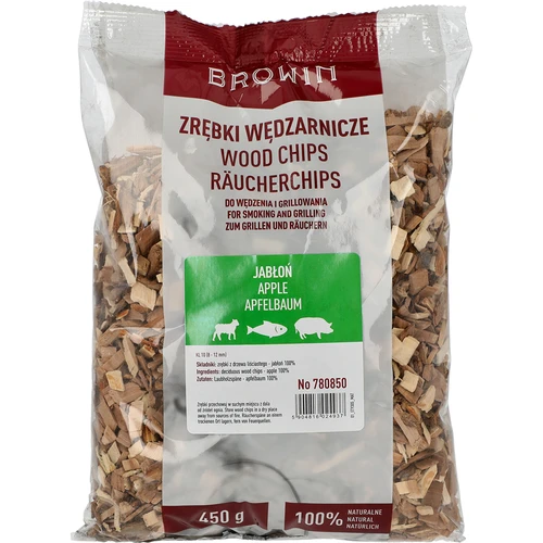 Rökflis för rökning/grillning, äppelträ, 450 g, klass 10