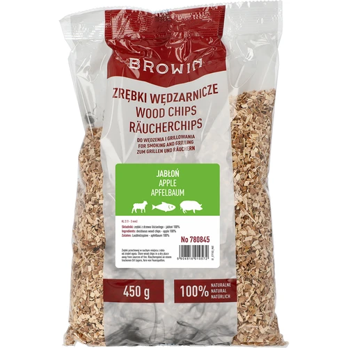 Rökflis för rökning/grillning, ÄPPELTRÄ – 450 g, klass 2