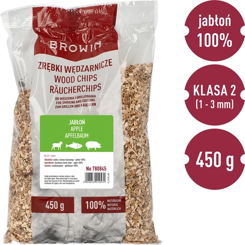 Rökflis för rökning/grillning, ÄPPELTRÄ – 450 g, klass 2 - 2