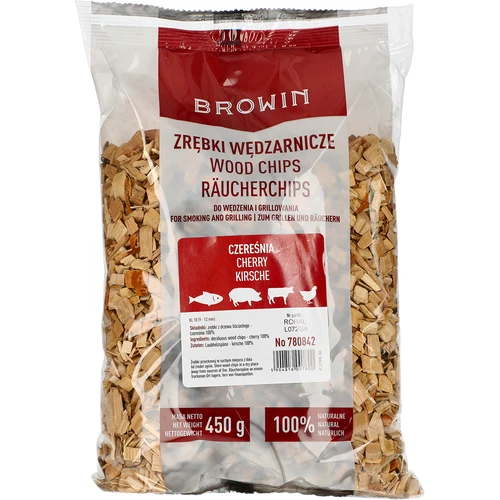Rökflis för rökning och grillning, körsbär, 450 g, klass 10
