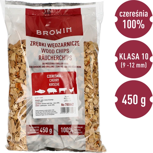 Rökflis för rökning och grillning, körsbär, 450 g, klass 10 - 3