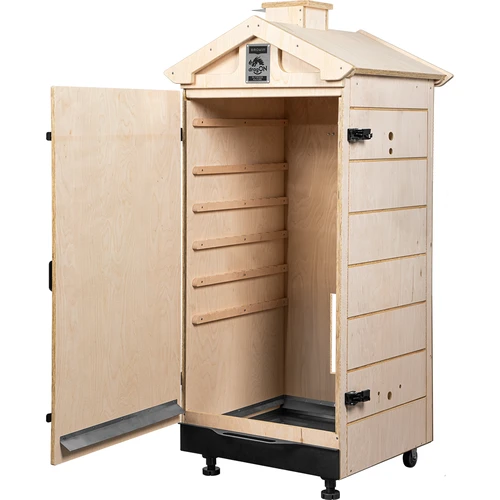 Rökkammare av certifierad plywood, ramlös, 200 L, med hjul - 2