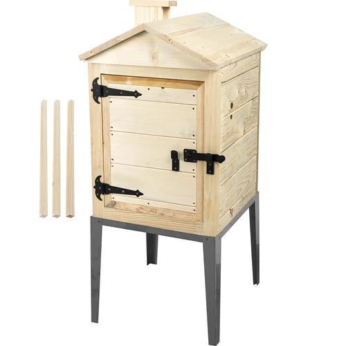 Rökkammare av gran, 115 l, med rostfritt underrede