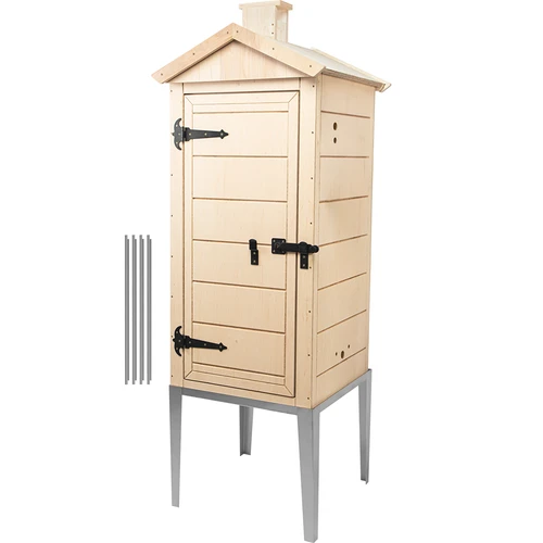 Rökkammare i certifierad plywood, 200 L, med rostfritt underrede