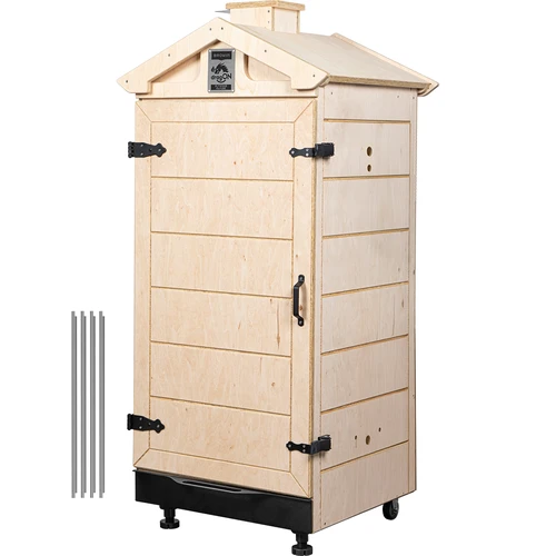 Rökkammare i certifierad plywood, ramlös, 200 L, med hjul  - 1 
