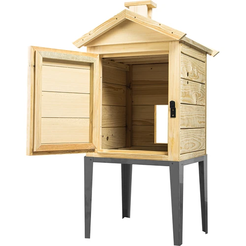 Rökkammare i granträ, 115 L, med rostfritt underrede - 2