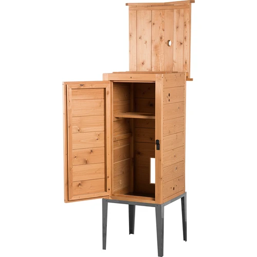 Rökkammare i lärk, 200 L, med rostfritt stativ - 2