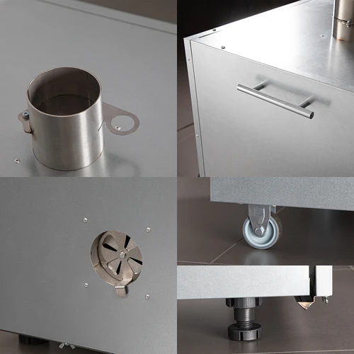 Rökkammare i metall 250L, med hjul - 3