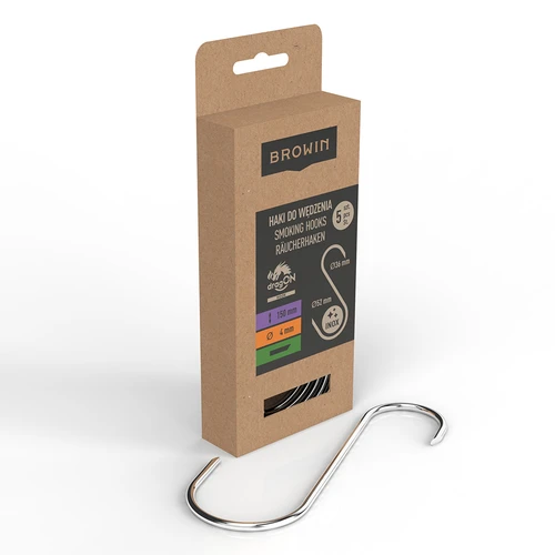 Rökkrokar – S, snedskurna 45° 4 mm x 150 mm, 5 st. - 2