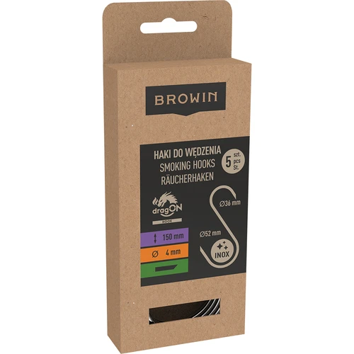 Rökkrokar – S, snedskurna 45° 4 mm x 150 mm, 5 st. - 3