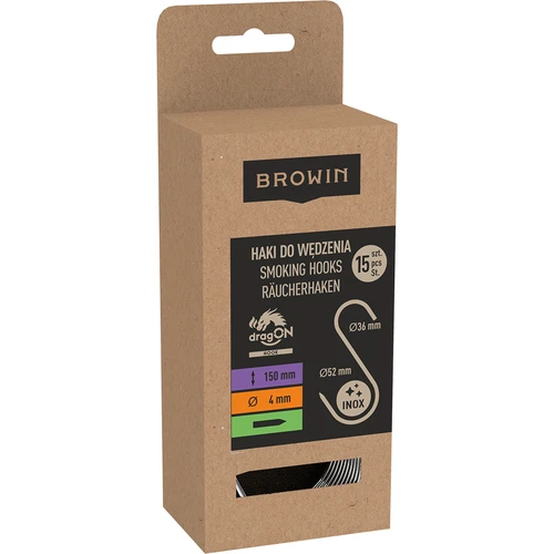 Rökkrokar - S, vässade 4 mm x 150 mm, 15 st. - 3