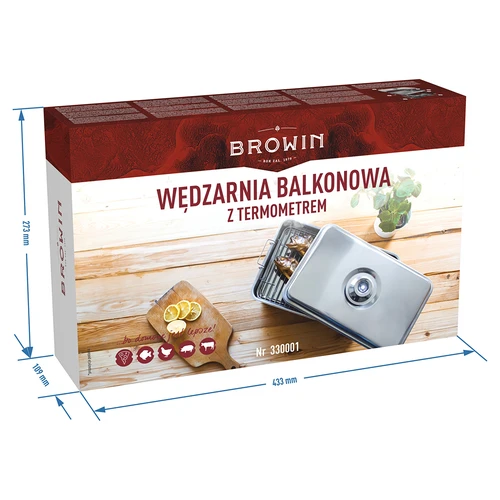 Röklåda för balkong med termometer - 6