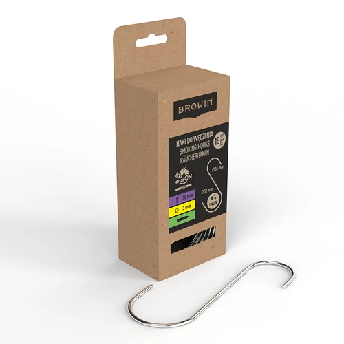 Rökningskrokar - S, vässade 3mm x 150mm 15 st. - 2