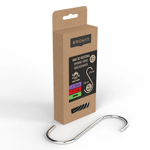 Rökningskrokar - S, vässade 5mm x 150mm 5 st. - 2