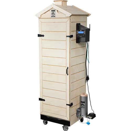 Rökskåp dragON PLYWOOD NATURE – ramlöst, modulärt, med Wi‑Fi-styrenhet, 320 l - 2