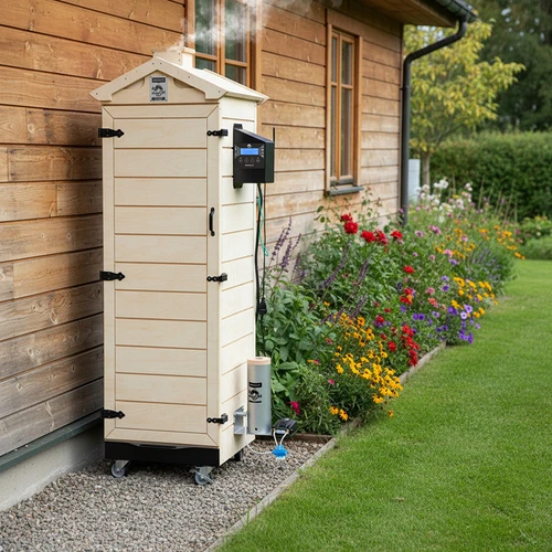 Rökskåp dragON PLYWOOD NATURE – ramlöst, modulärt, med Wi‑Fi-styrenhet, 320 l - 15