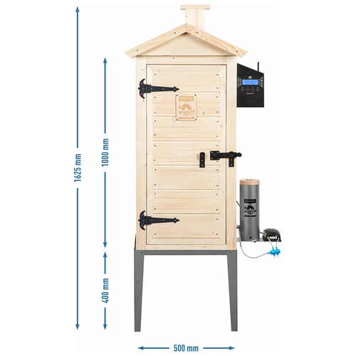 Rökskåp med Wi-Fi, 200 L – dragON WOOD 100IQ med elektrisk värmemodul och styrenhet - 13