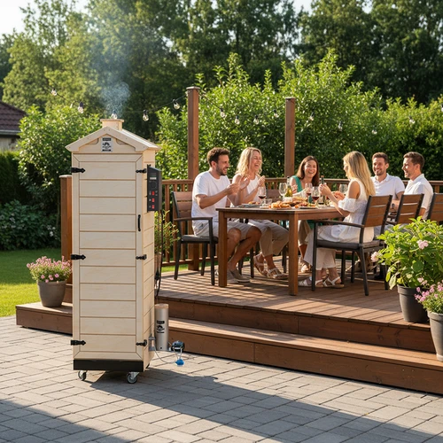 Rökugn dragON PLYWOOD NATURE – ramlös, modulär, med digital styrenhet, 320 L - 13