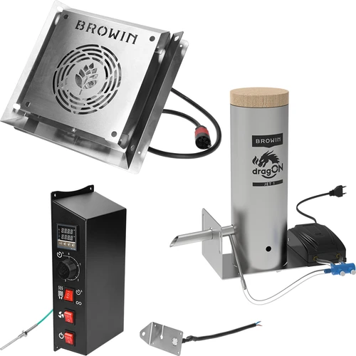 Rökugn dragON PLYWOOD NATURE – ramlös, modulär, med digital styrenhet, 320 L - 7