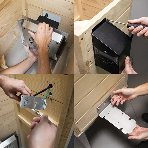 Rökugn med Wi-Fi, 200 L- dragON WOOD 100IQ med elektrisk värmemodul och styrenhet - 13