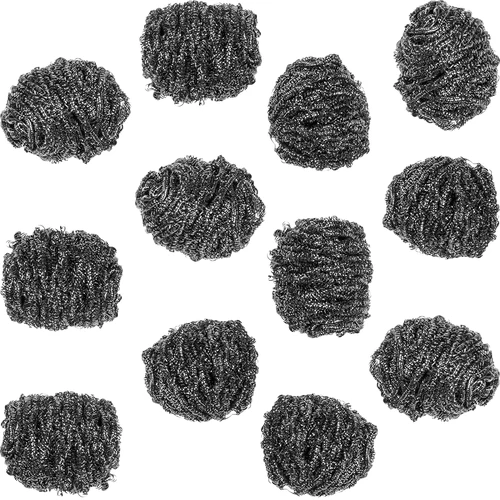 Rostfria skrubborstar - 12 st. - 2