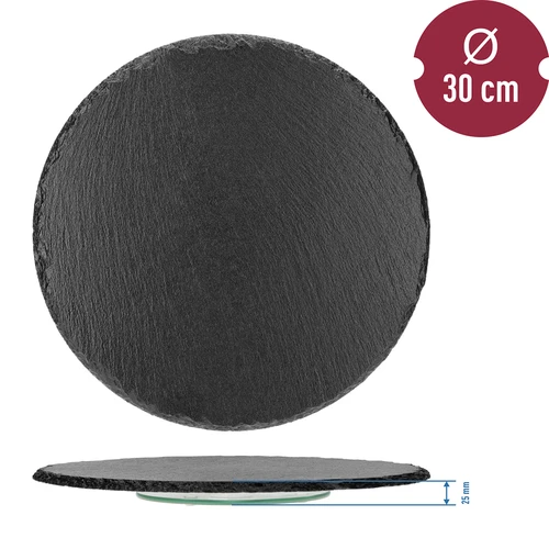 Roterande skifferbricka fi30cm - 9