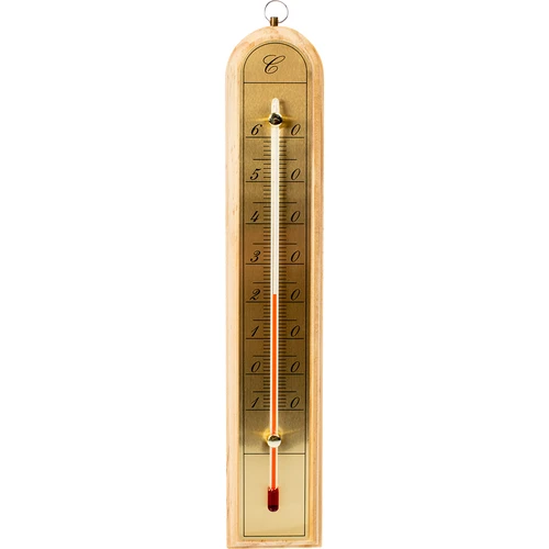 Rumstermometer med guldskala (-10°C till +60°C) 28cm mix