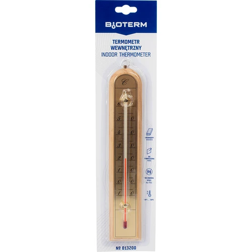 Rumstermometer med guldskala (-10°C till +60°C) 28cm mix - 4