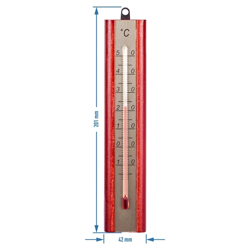 Rumstermometer med guldskala (-40°C till +50°C) 16cm mix - 2