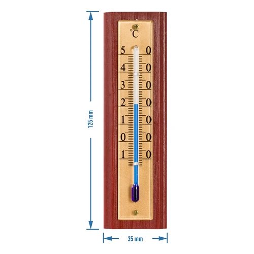 Rumstermometer med gyllene skala (-10°C till +50°C) 12cm - 4