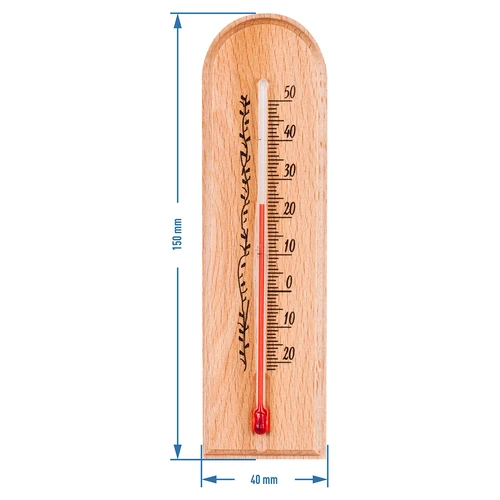 Rumstermometer med mönster (-20°C till +50°C) 15cm - 3