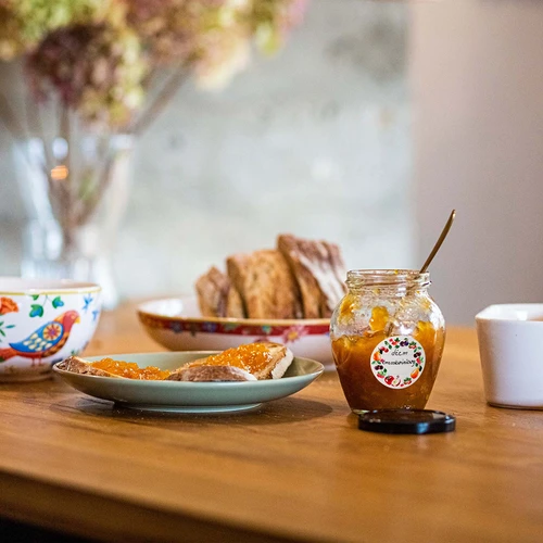 Runda etiketter fi 50mm för lock/burkar - 20st - 7