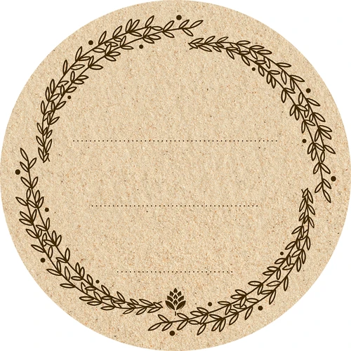 Runda etiketter fi 66,5mm för lock/burkar - 20st - 2