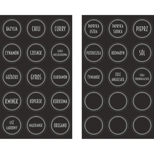 Set 12 x burk 120ml + 30 etiketter för märkning av kryddor - 5