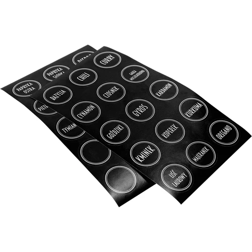 Set 12 x burk 120ml + 30 etiketter för märkning av kryddor - 6