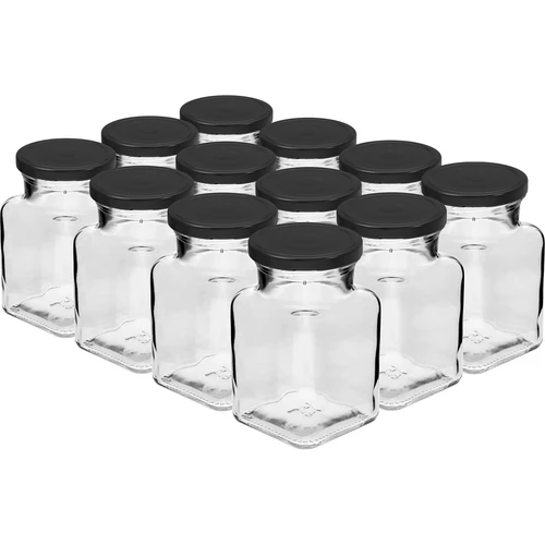 Set 12 x burk 150ml + 30 etiketter för att märka kryddor - 2