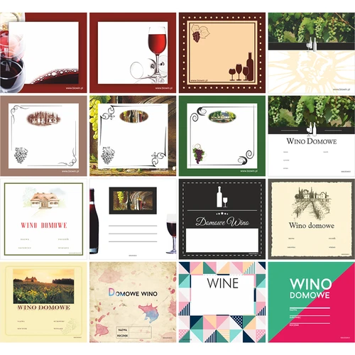 Set: korkar+etiketter+kapsyler - 20st - 2