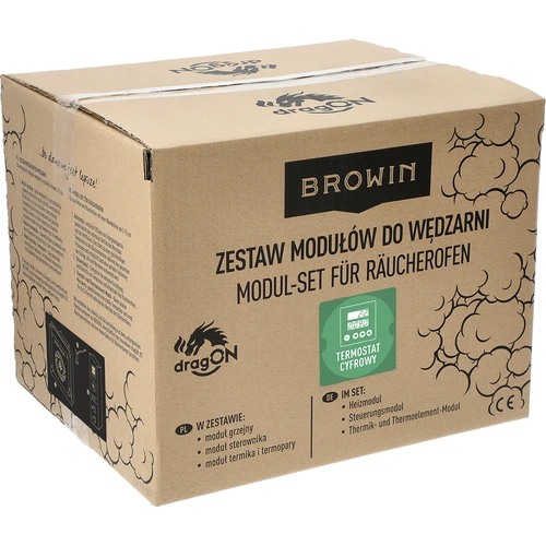 Set med elektriska moduler med digital styrenhet - dragON 1,5 kW, för trädgårdsrökugnar - 9