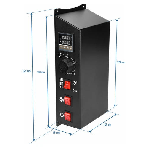Set med elektriska moduler med digital styrenhet - dragON 1,5 kW, för trädgårdsrökugnar - 10