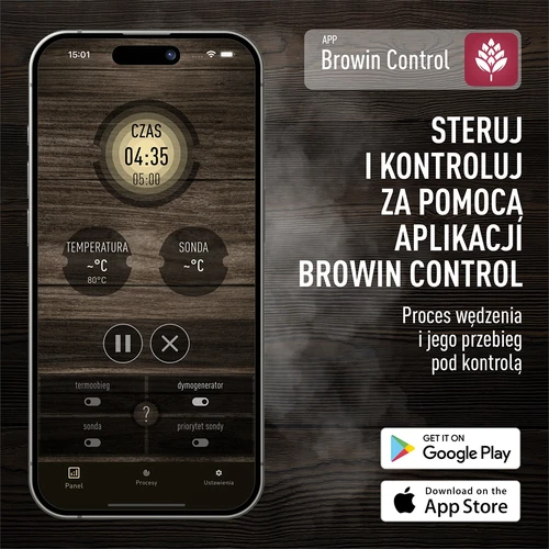 Set med elektriska moduler med Wi-Fi-kontroller – dragON IQ 1,5kW, för trädgårdsrökugnar - 7