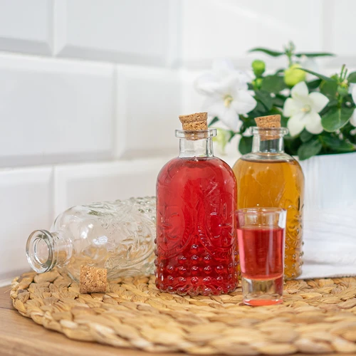 Set med flaskor med korkar, 240 ml - 4 st. - 8