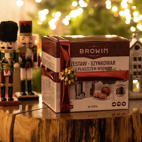 Set med vattenmantel-skinkkokare 1,5 kg + kastrull - 29