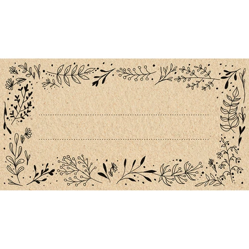 Självhäftande ekoetiketter 85/45 mm - 20 st.