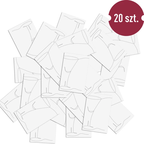 Självhäftande etiketter 60 x 90 mm för flaskor, likör, alkohol, vodka - 20 st. - 4